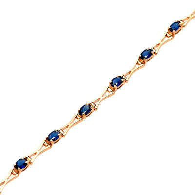 Gold Sapphire And Diamond Bracelet