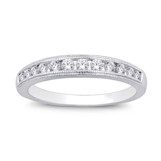 14K White Gold 2/5 Ct.tw. Diamond Band