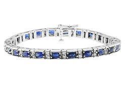 Gold Sapphire And Diamond Bracelet