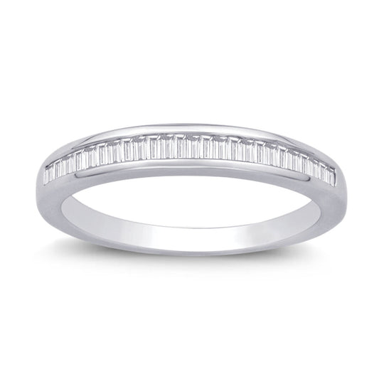 14K White Gold 1/4 Ct.tw. Diamond Band