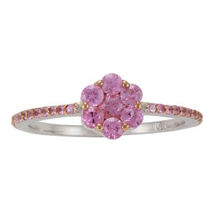 Interchangeable Pink Sapphire Center Band