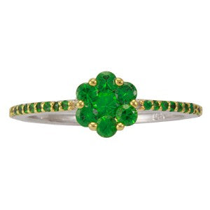 Interchangeable Tsavorite Center Band