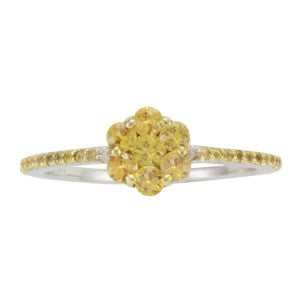 Interchangeable Yellow Sapphire Center Band