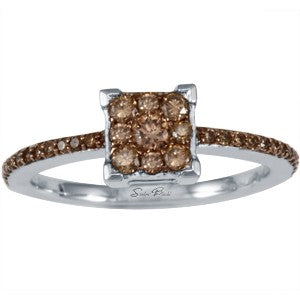 Interchangeable Daisy Sqaure Café Diamond Band