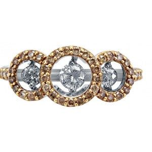 Interchangeable Emma Blue Diamond Band