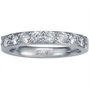 Interchangeable White Diamond Single Row Band