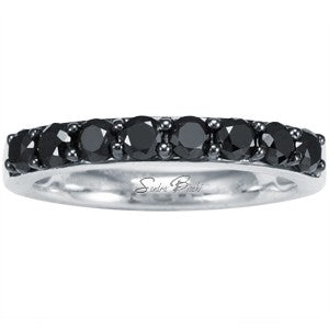 Interchangeable Black Diamond Single Row Band