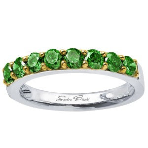 Interchangeable Tsavorite Band