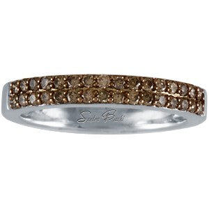 Interchangeable Cafe Diamond Double Row Band