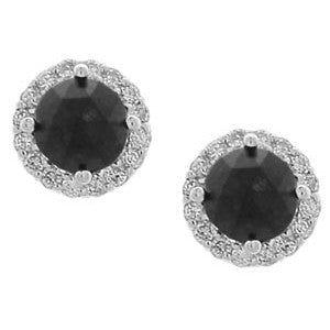 Black And White Diamond Earring