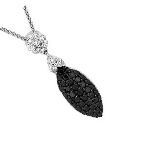 Black And White Diamond Pedant