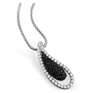 Black And White Diamond Pedant