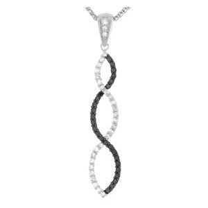 Black And White Diamond Pedant