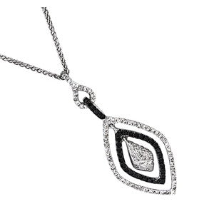 Black And White Diamond Pedant