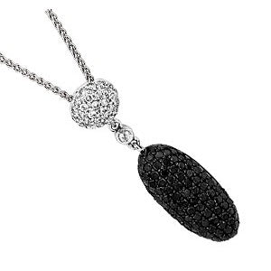 Black And White Diamond Pedant