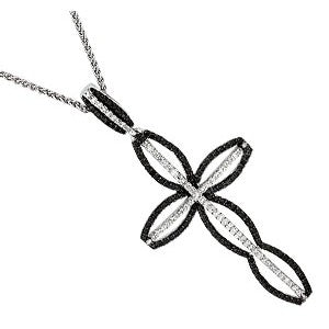 Black And White Diamond Pedant