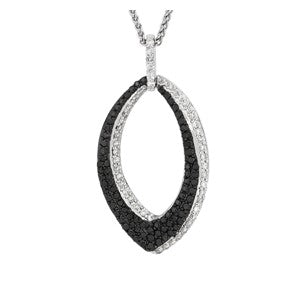 Black And White Diamond Pedant