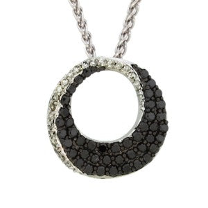 Black And White Diamond Pedant