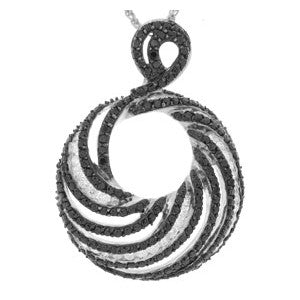 Black And White Diamond Pedant