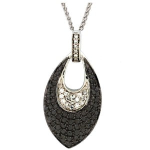 Black And White Diamond Pedant