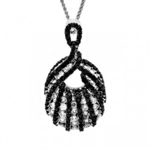Black And White Diamond Pedant