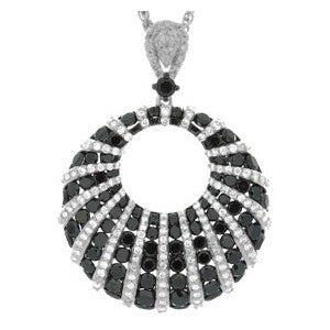 Black And White Diamond Pedant