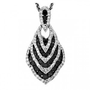 Black And White Diamond Pedant