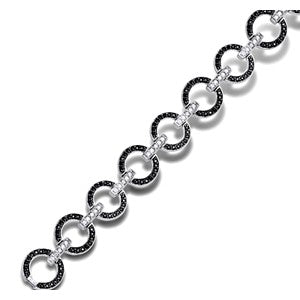 Black And White Diamond Bracelet