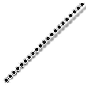 Black And White Diamond Bracelet