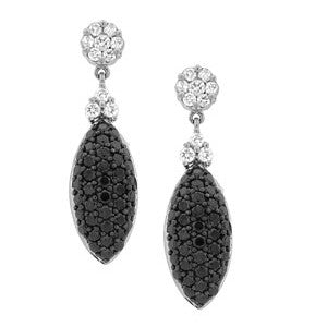 Black And White Diamond Earring
