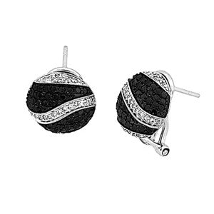 Black And White Diamond Earring