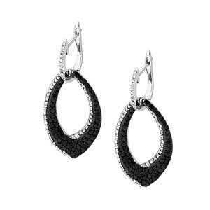 Black And White Diamond Earring