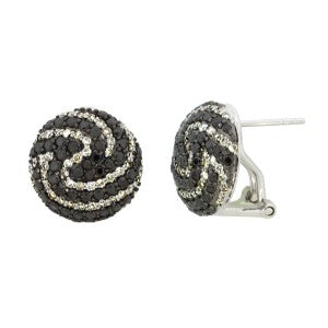 Black And White Diamond Earring