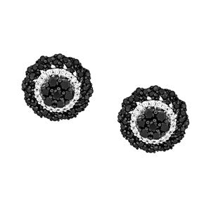 Black And White Diamond Earring