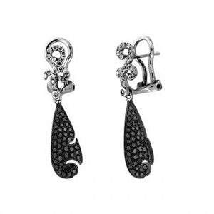 Black And White Diamond Earring