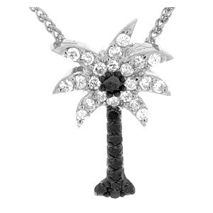 Black And White Diamond Pedant