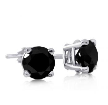 1.25 Ct Black Diamond Studs