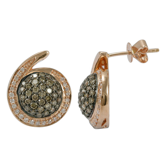 Brown Diamond Earrings