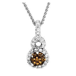 Brown Diamond Pendant