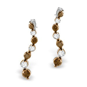 Brown Diamond Earrings