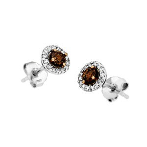 Brown Diamond Earrings