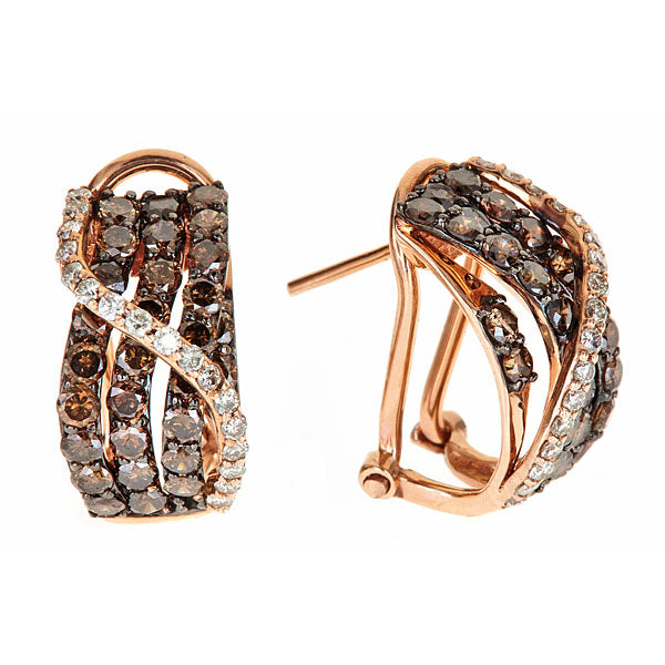 Brown Diamond Earrings