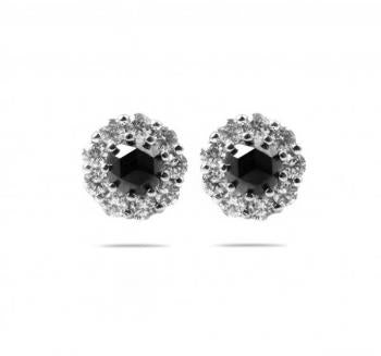 2.50 Black And White Diamond Earring