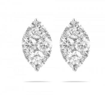 0.50 ct marquise Shaped Diamond Earring