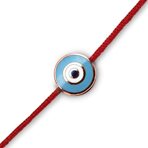 Round Evil Eye On A Red Cord