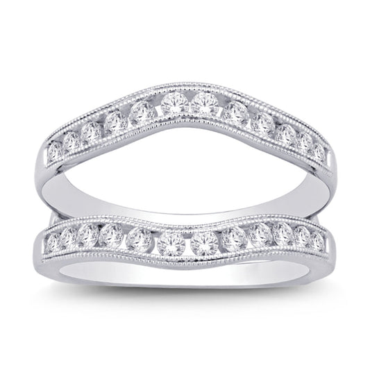 14K White Gold 3/5 Ct.tw. Diamond Enhancer