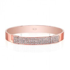 ROSE GOLD INSPIRED FASHION DIAMOND BANGLE