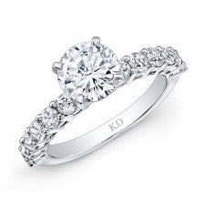 WHITE GOLD INSPIRED CLASSIC DIAMOND ENGAGEMENT RING
