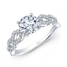 WHITE GOLD INSPIRED CONTEMPORARY DIAMOND ENGAGEMENT RING