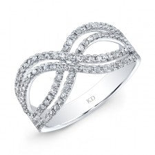 WHITE GOLD INFINITY FASHION DIAMOND RING